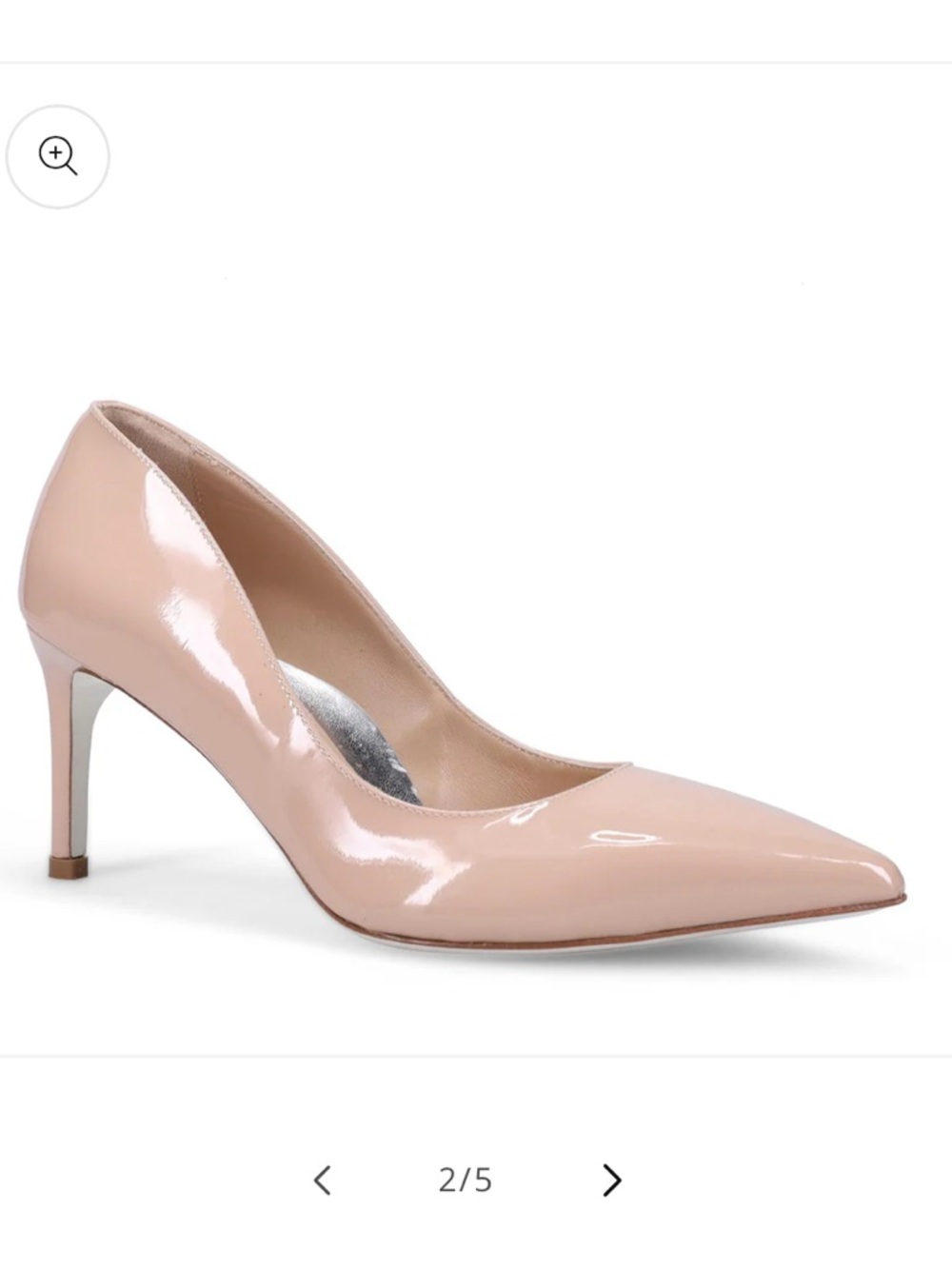 Ron White Cindy Patent Nude Heels Size 38.5/ 8 US Made in Italy. - Picture 4 of 15